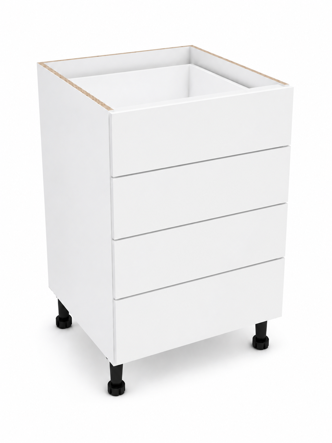 4 Equal Polar White Matt Drawers
