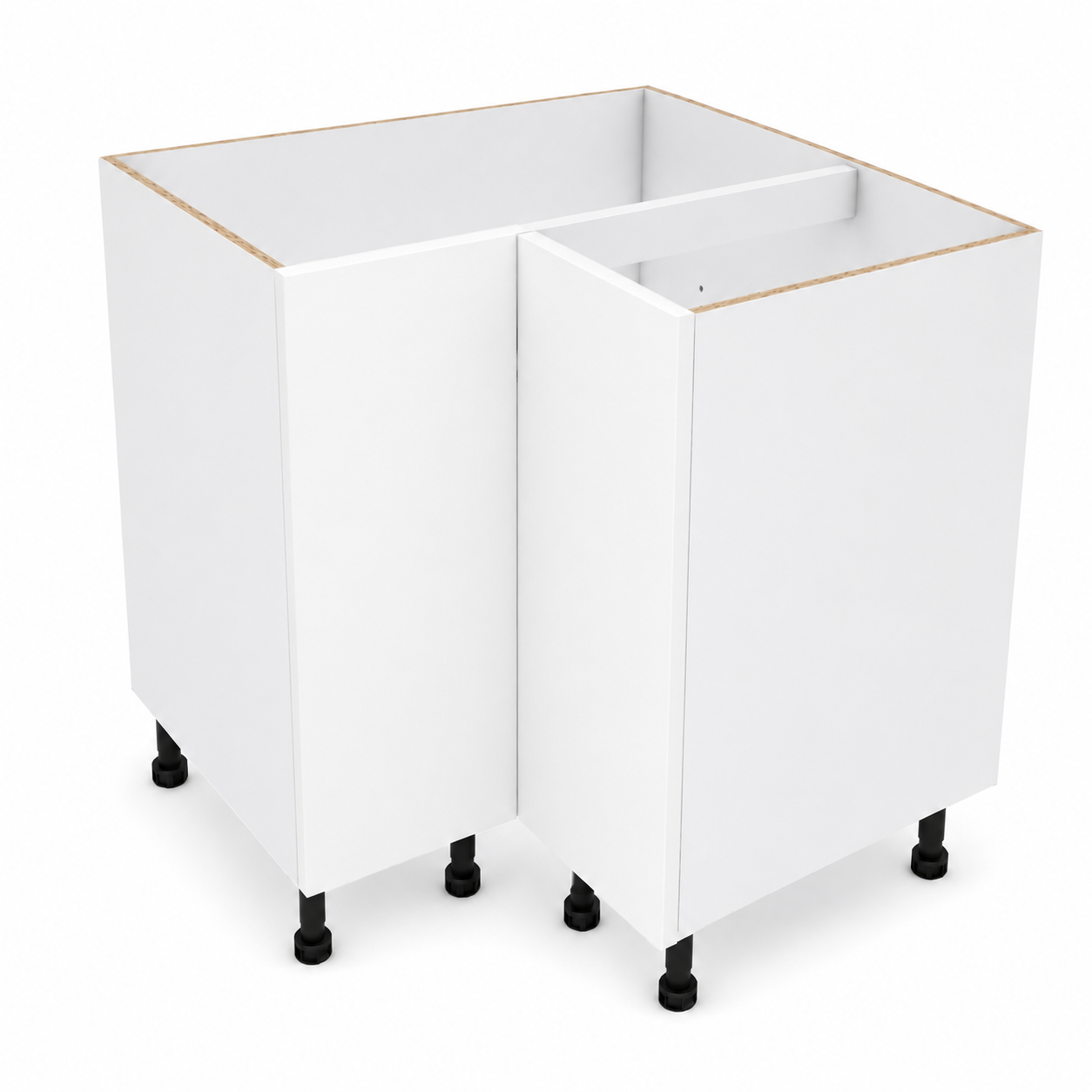 Base Corner Cabinet With Polar White Matt Doors