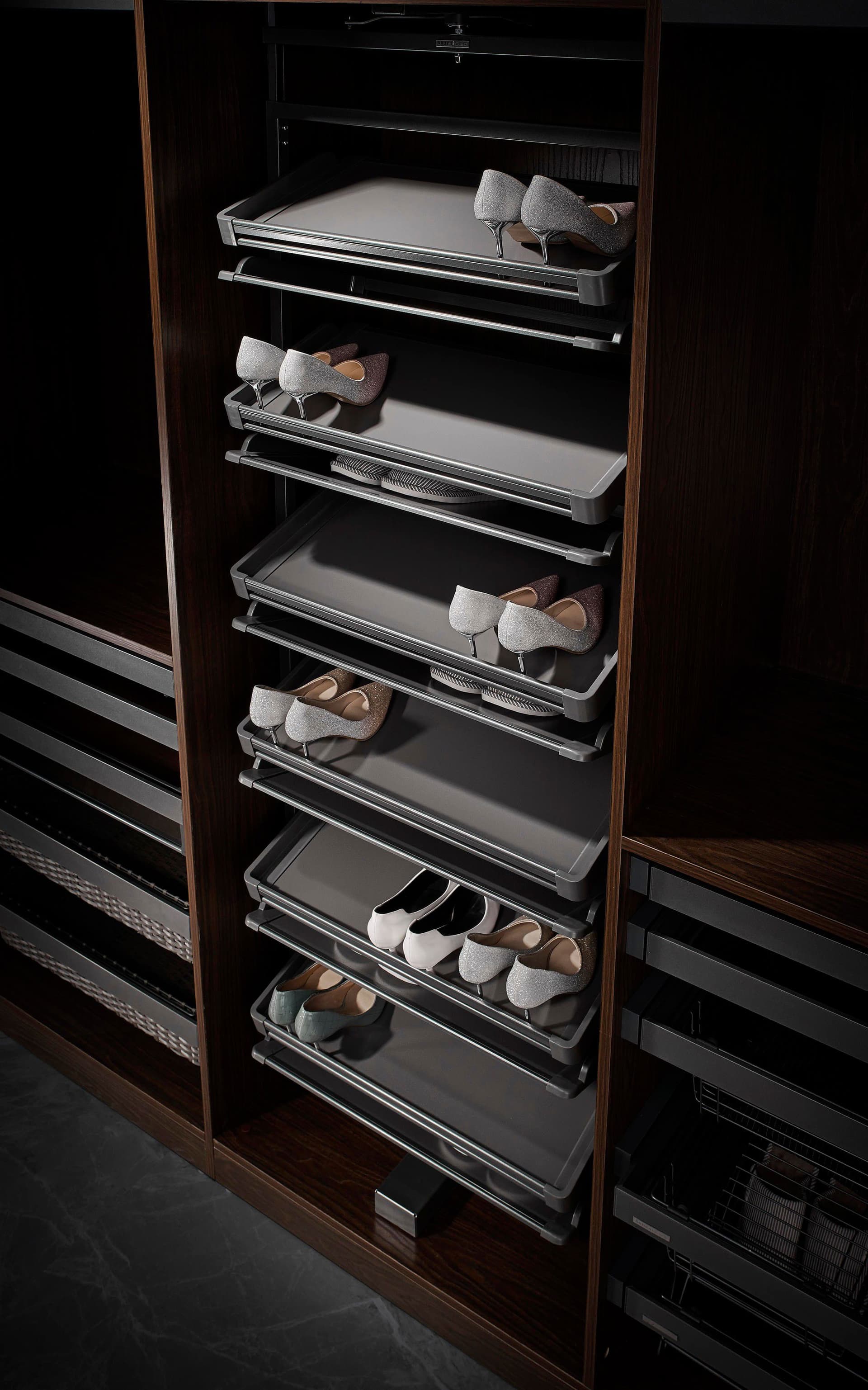 Pull Out Rotating Shoes Rack
