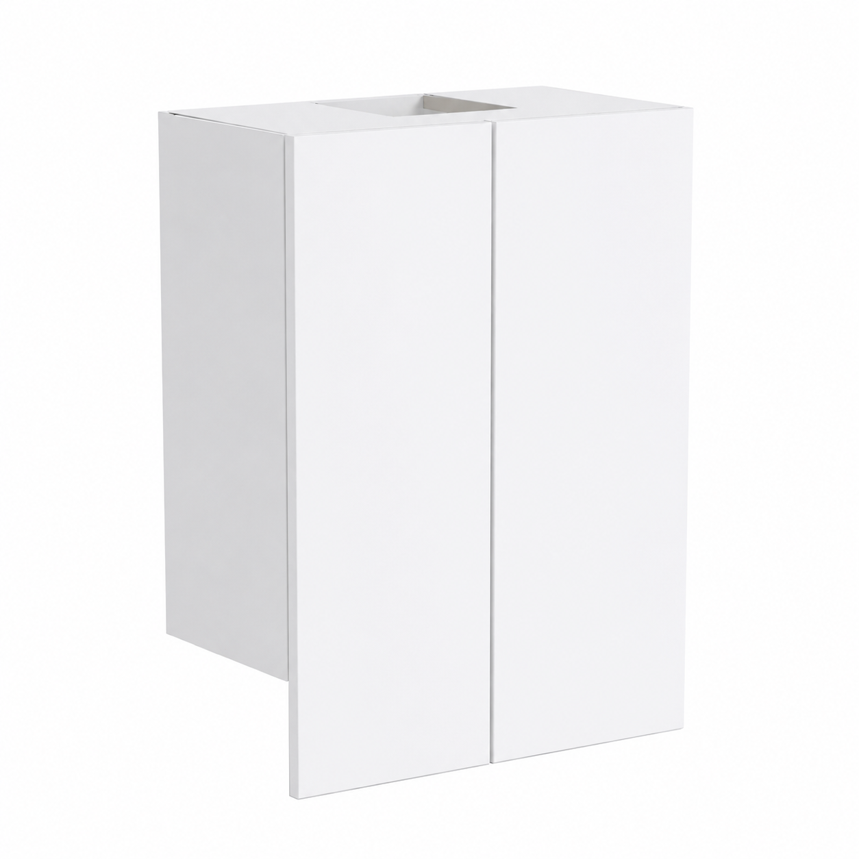 Slide Out Range-hood Cabinet With Polar White Matt Doors