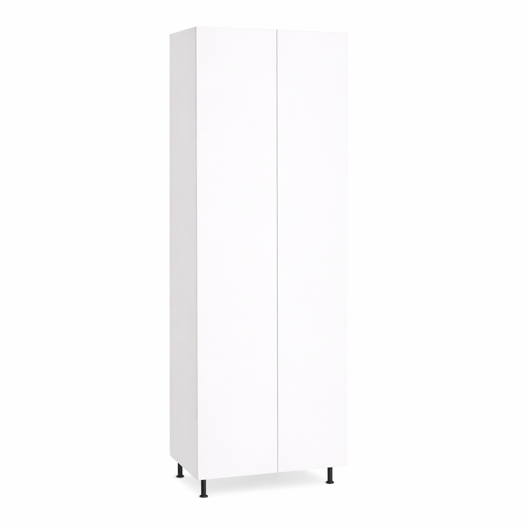 Tall Cabinet Double White Melamine Doors