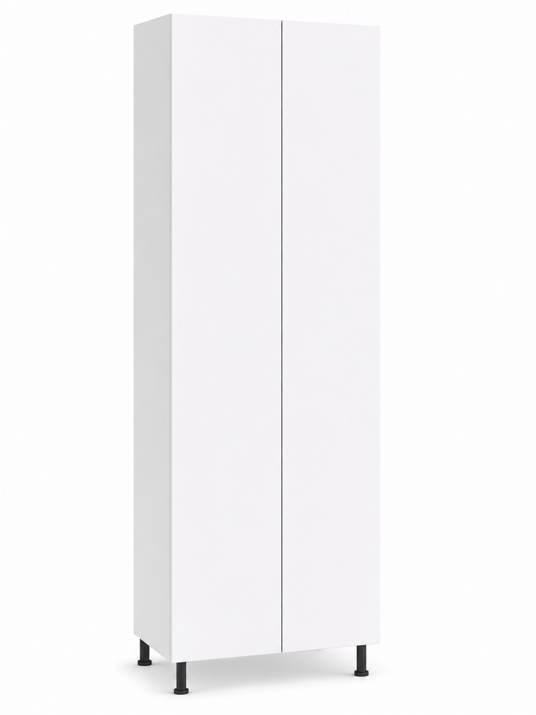 Tall Cabinet Double With Polar White Matt Doors