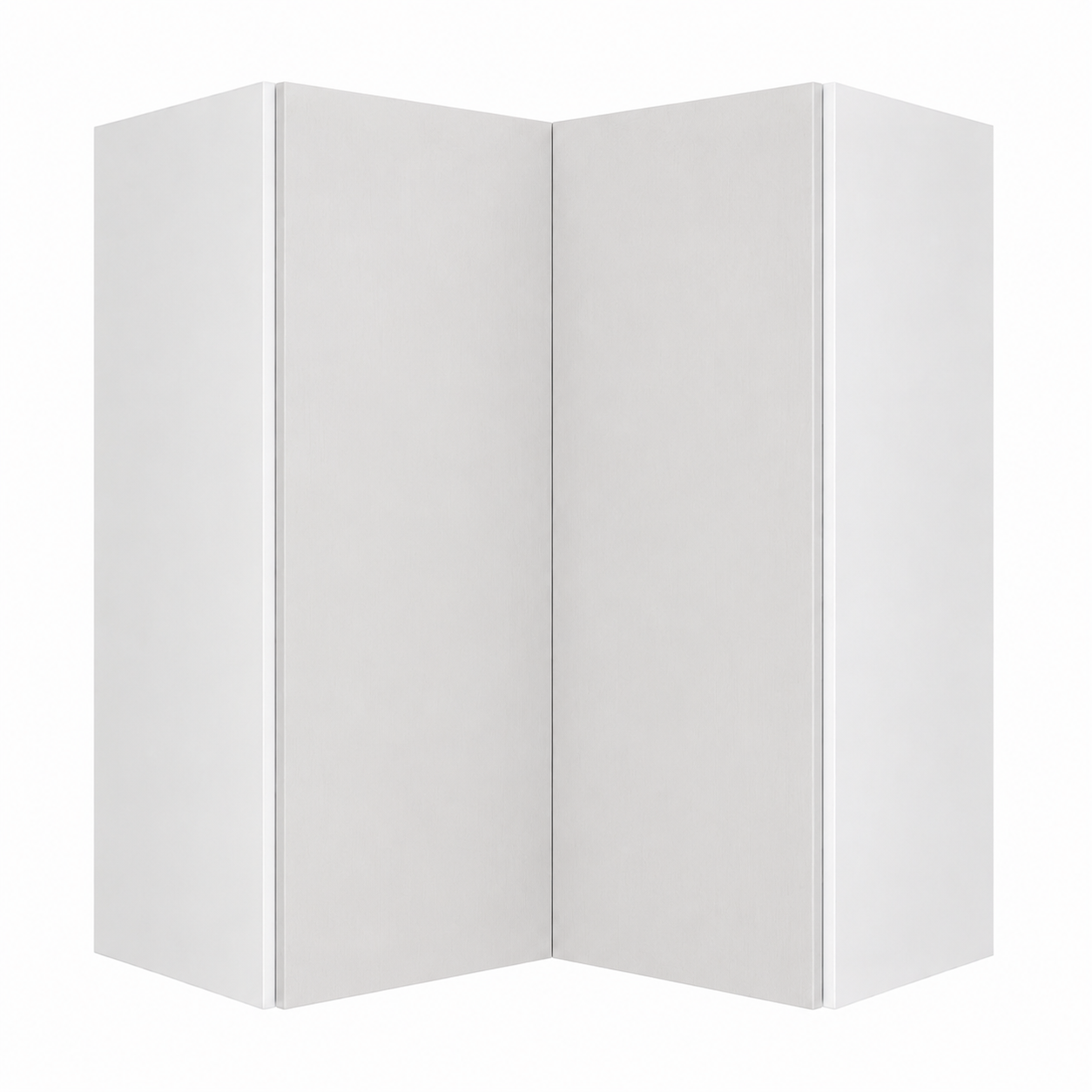 Wall Corner Cabinet With Polar White Matt Doors