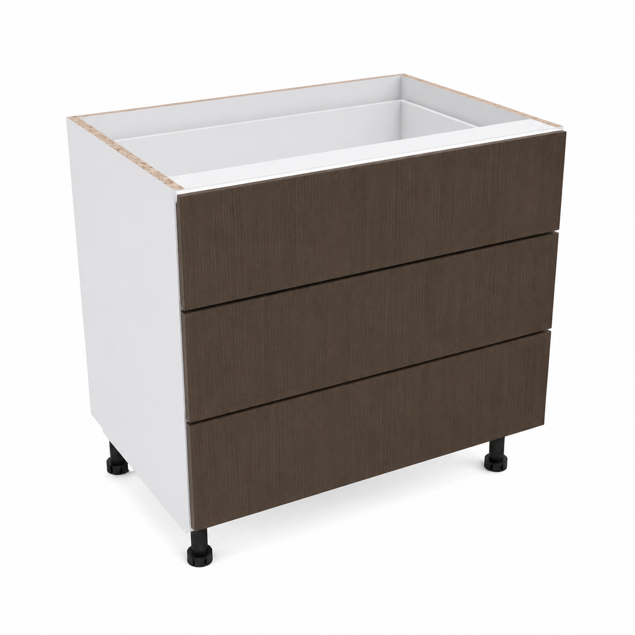 White Base Cabinet X3 Drawers_Equal ZD-011 Drawers