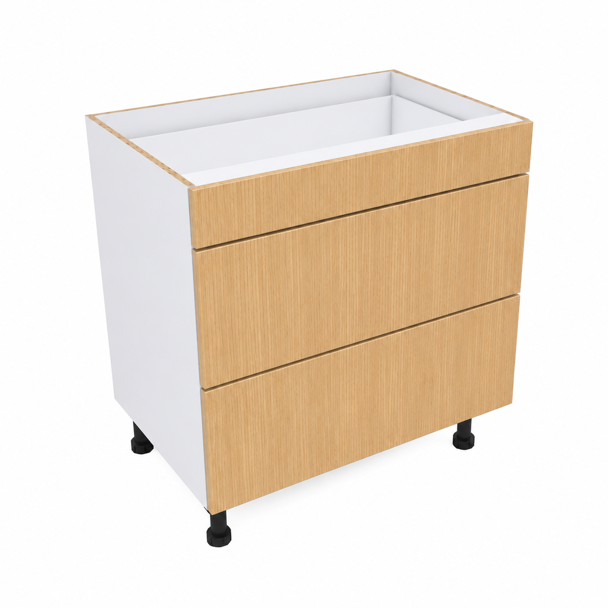 3 Drawers (1 Narrow & 2 Equal) With ZD-016 Drawer Fronts