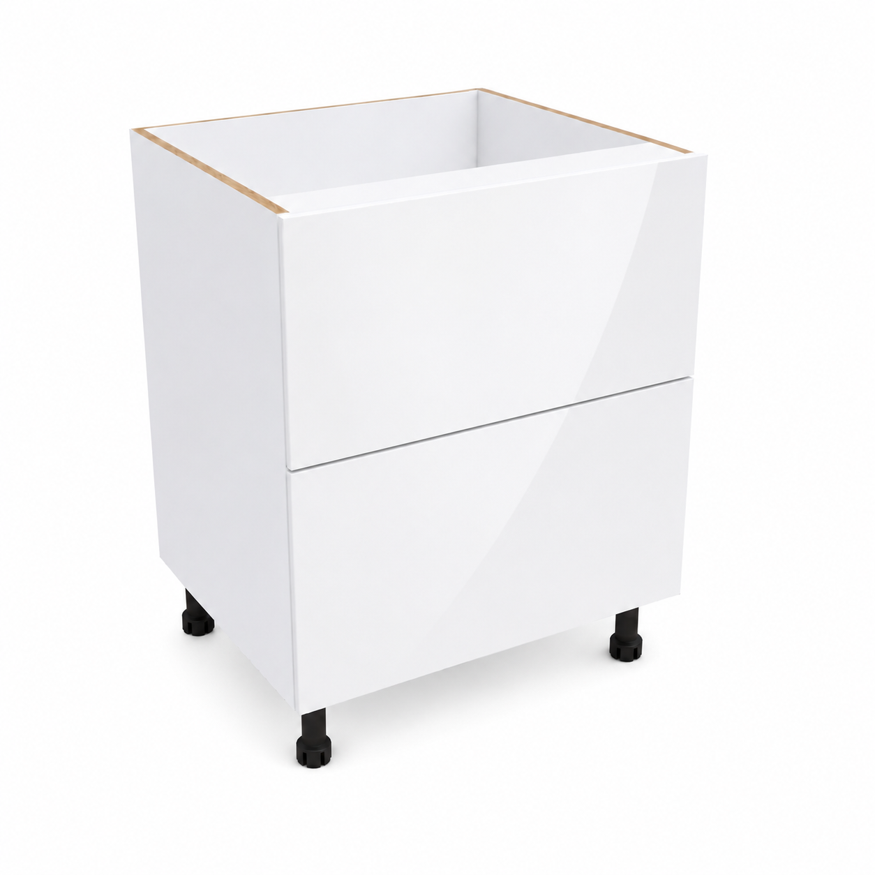 Base Cabinet X2 Drawers With Polar White Matt Drawer Fronts