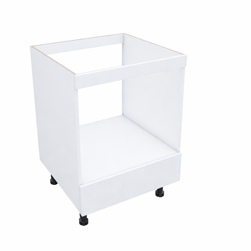 Oven Cabinet with White Melamine Drawer Front and Fix Panel on top