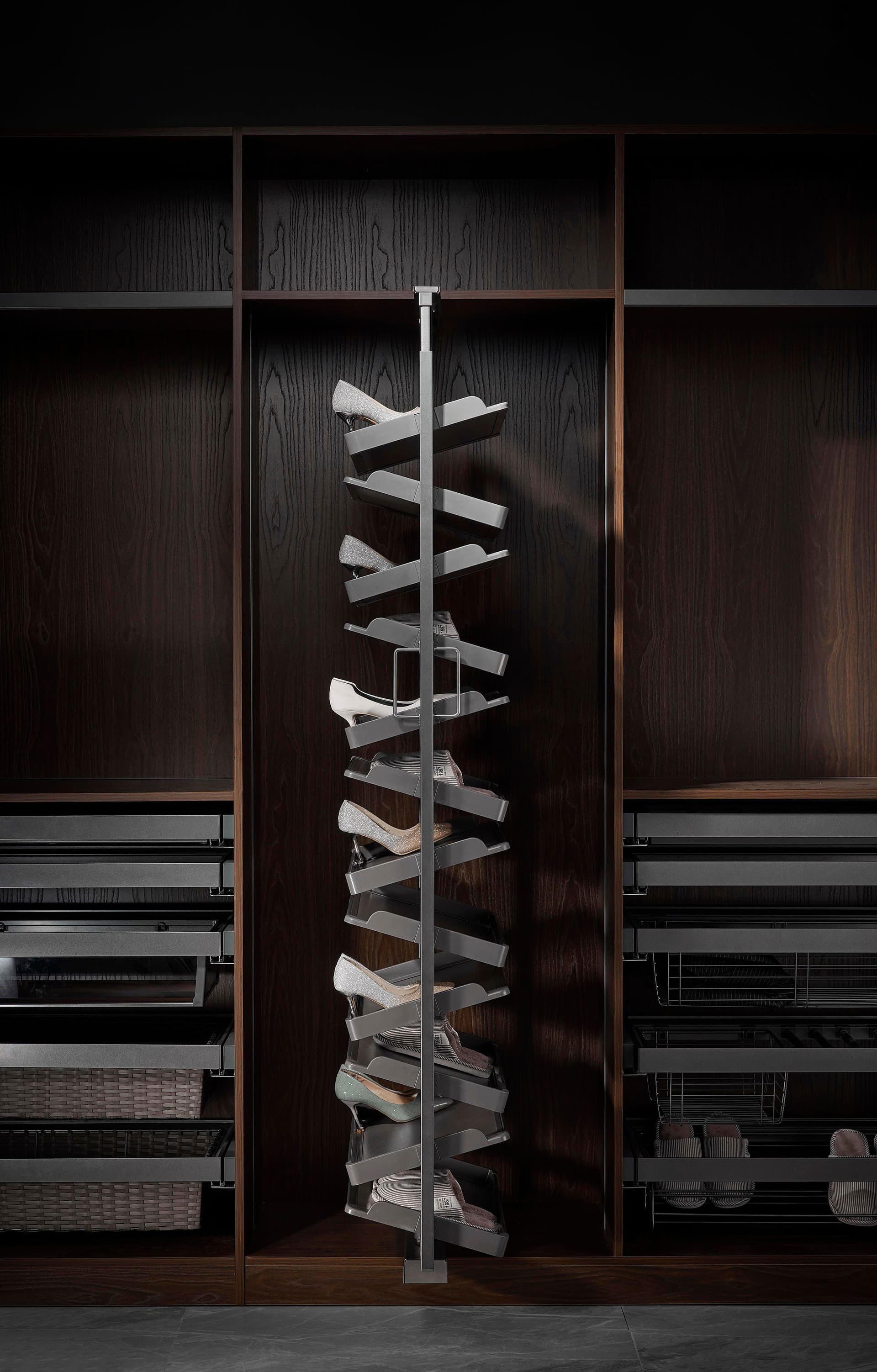 Pull Out Rotating Shoes Rack 02