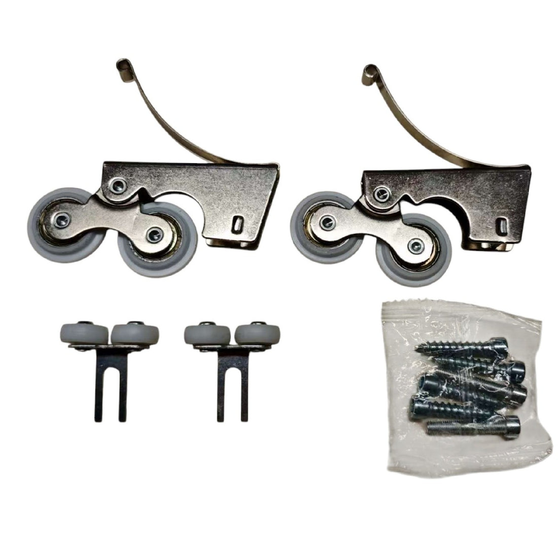 Sliding Door Wheels Set (Heavy Duty) in Steel Zinc