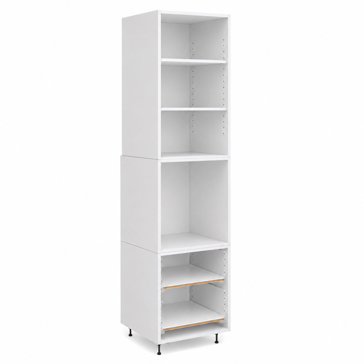 Tall Cabinet With Oven Space & Drawers – Without Doors & Drawer Fronts