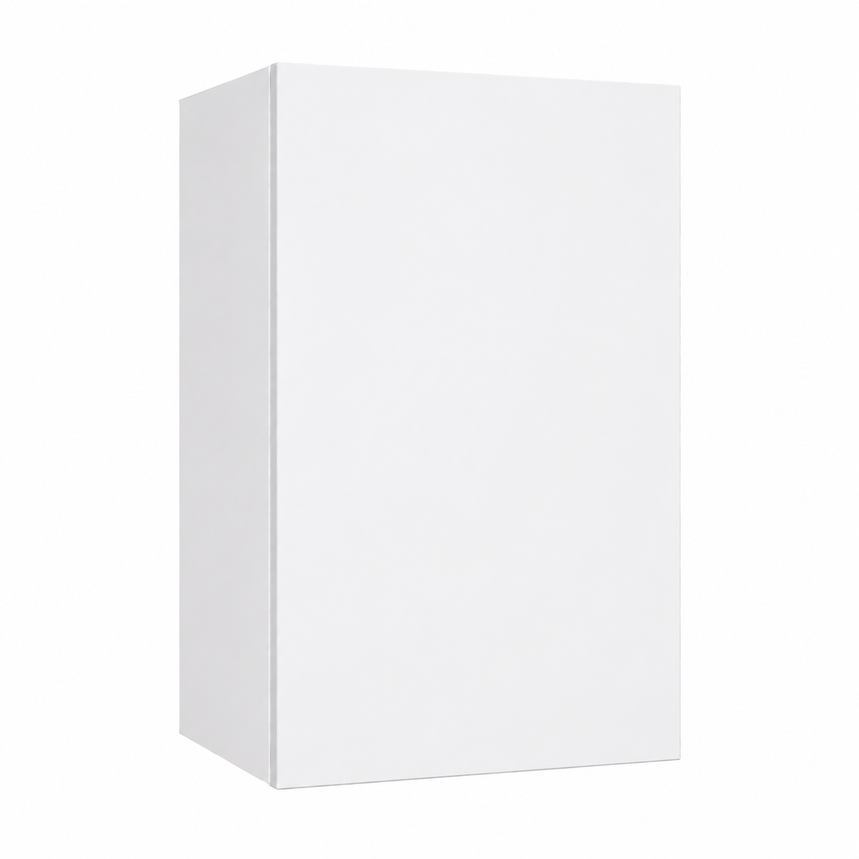 Wall Cabinet Single White Melamine Door 1