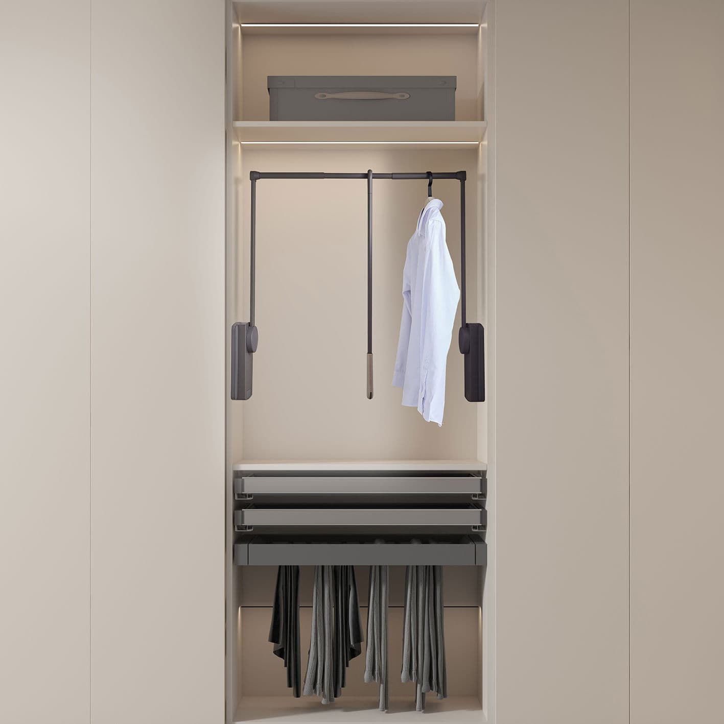 Wardrobe Pull Down Rod 05