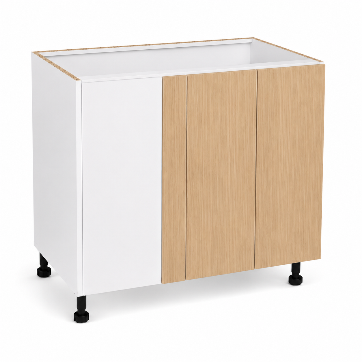 White Base blinded Cabinet Double ZD-016 doors